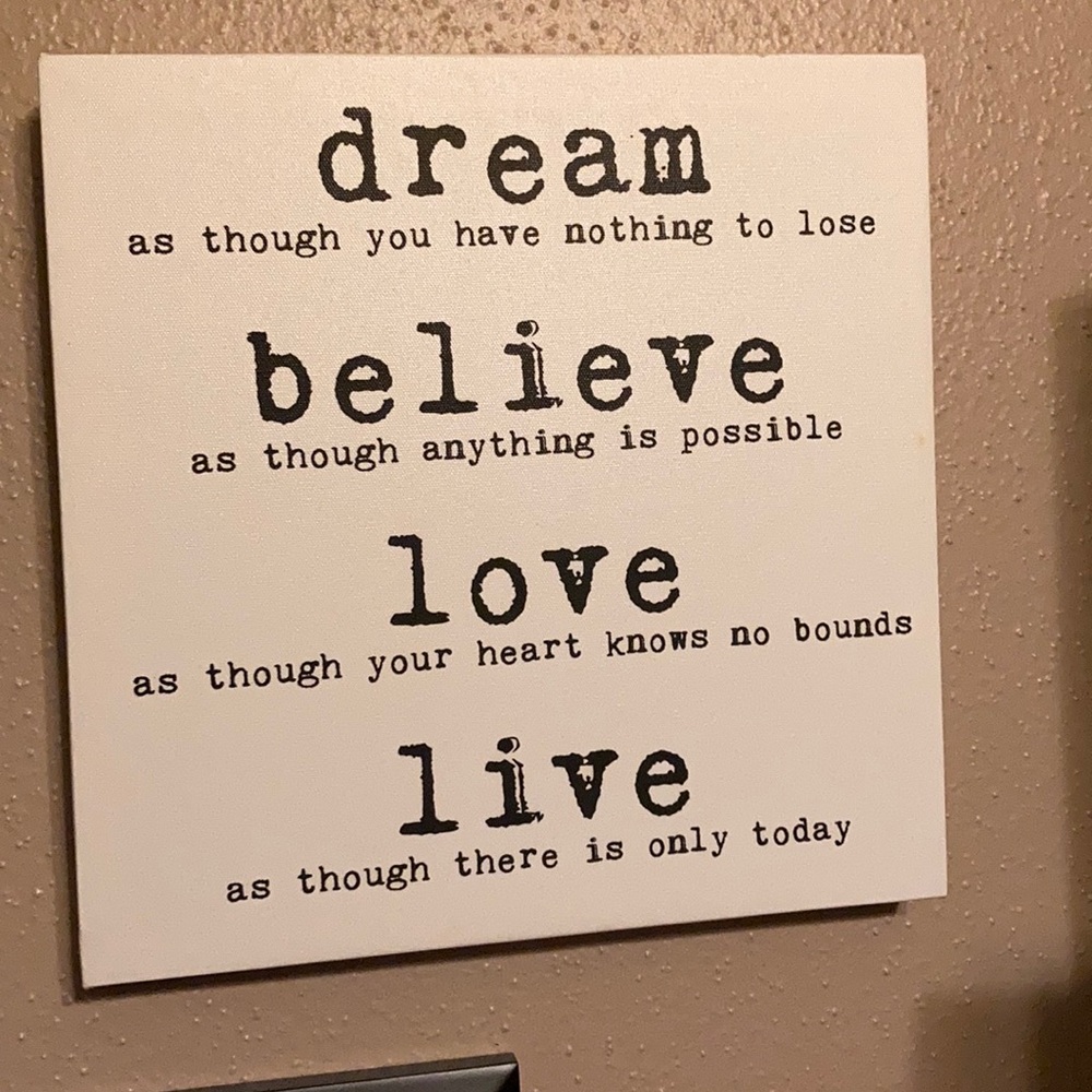 Black and white canvas box wall art! - Picture 3 of 3